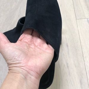 Clergerie platform clogs. Suede